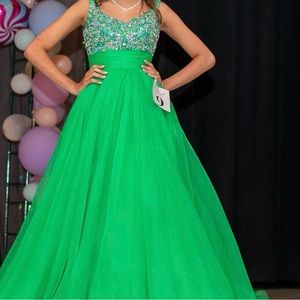 Gorgeous Rachel Allan Couture Pageant Gown Size2